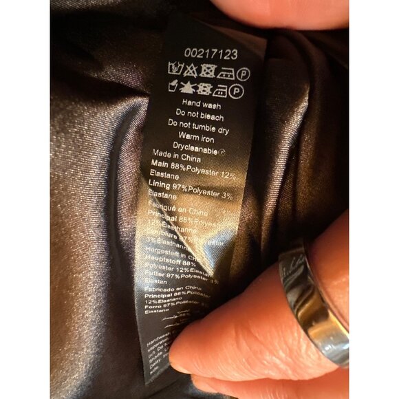 City Chic Womens Erin Dress - Camelia Border Size 16 Keyhole Short Sleeve Floral - Picture 4 of 5